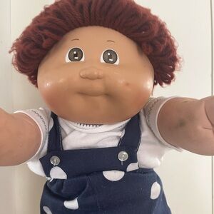 Classic Brown-Haired Cabbage Patch Vintage Plush Doll
